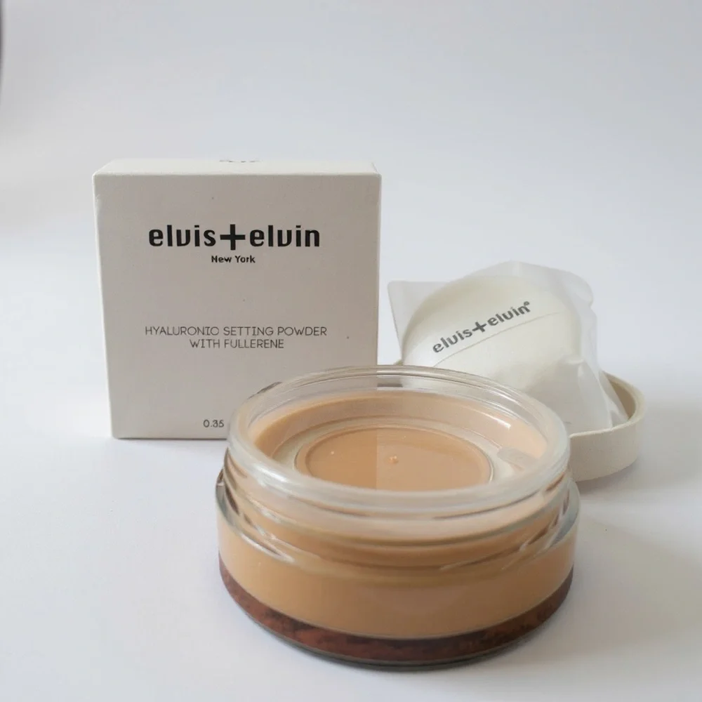 Elvis + Elvin New York Hyaluronic Setting Powder Medium 035 oz 10g w/ Fullerene